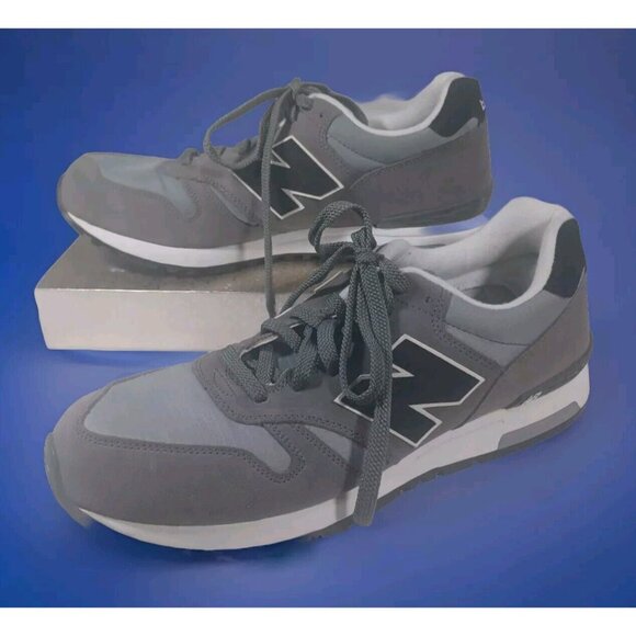 NEW Men 13D 13 D US New Balance Men'S Sneakers 565 ML575GR Grey Gray - Picture 2 of 12
